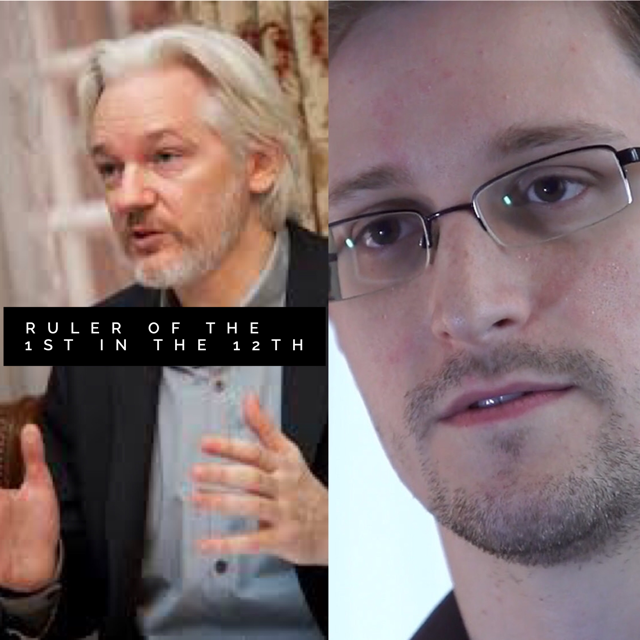 Ruler of the 1st in the 12th house; Edward Snowden and Julian Assange
